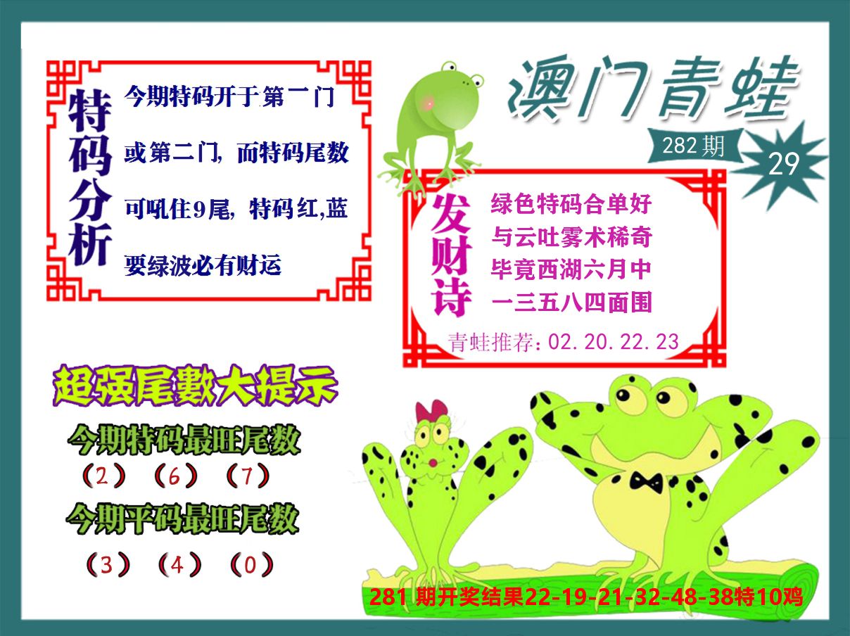 青蛙系列29 第282期