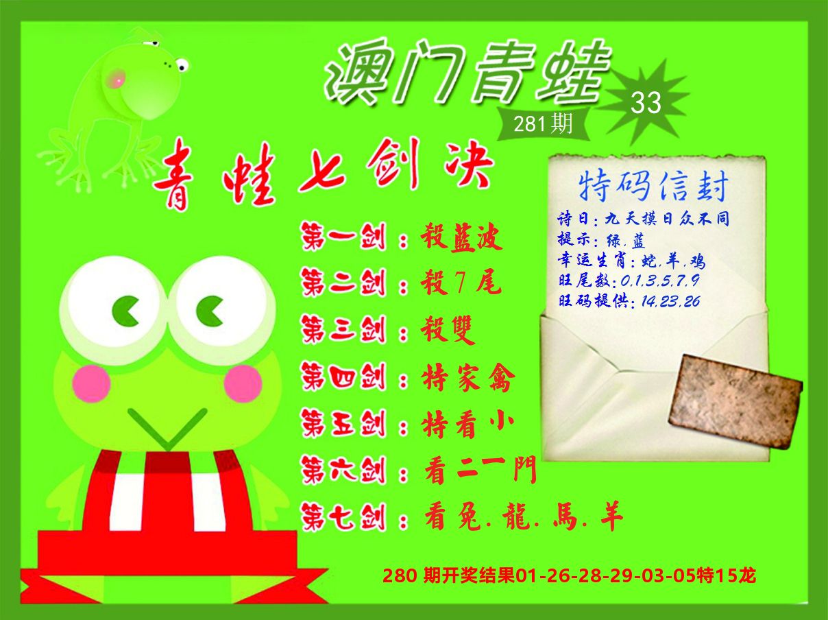 青蛙系列33 第281期