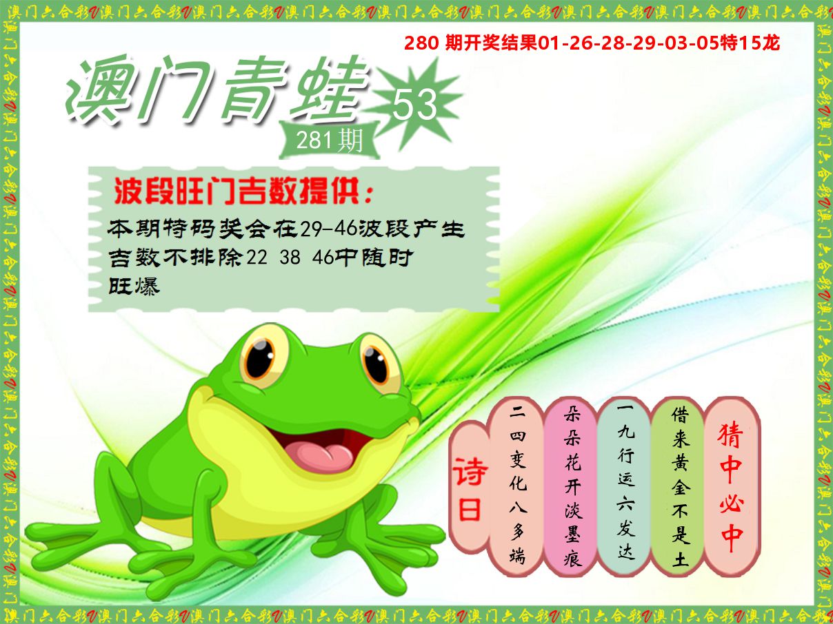 青蛙系列53 第281期