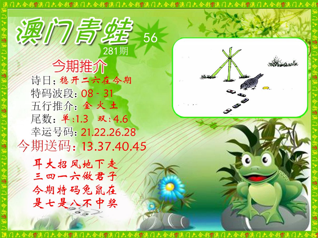 青蛙系列56 第281期