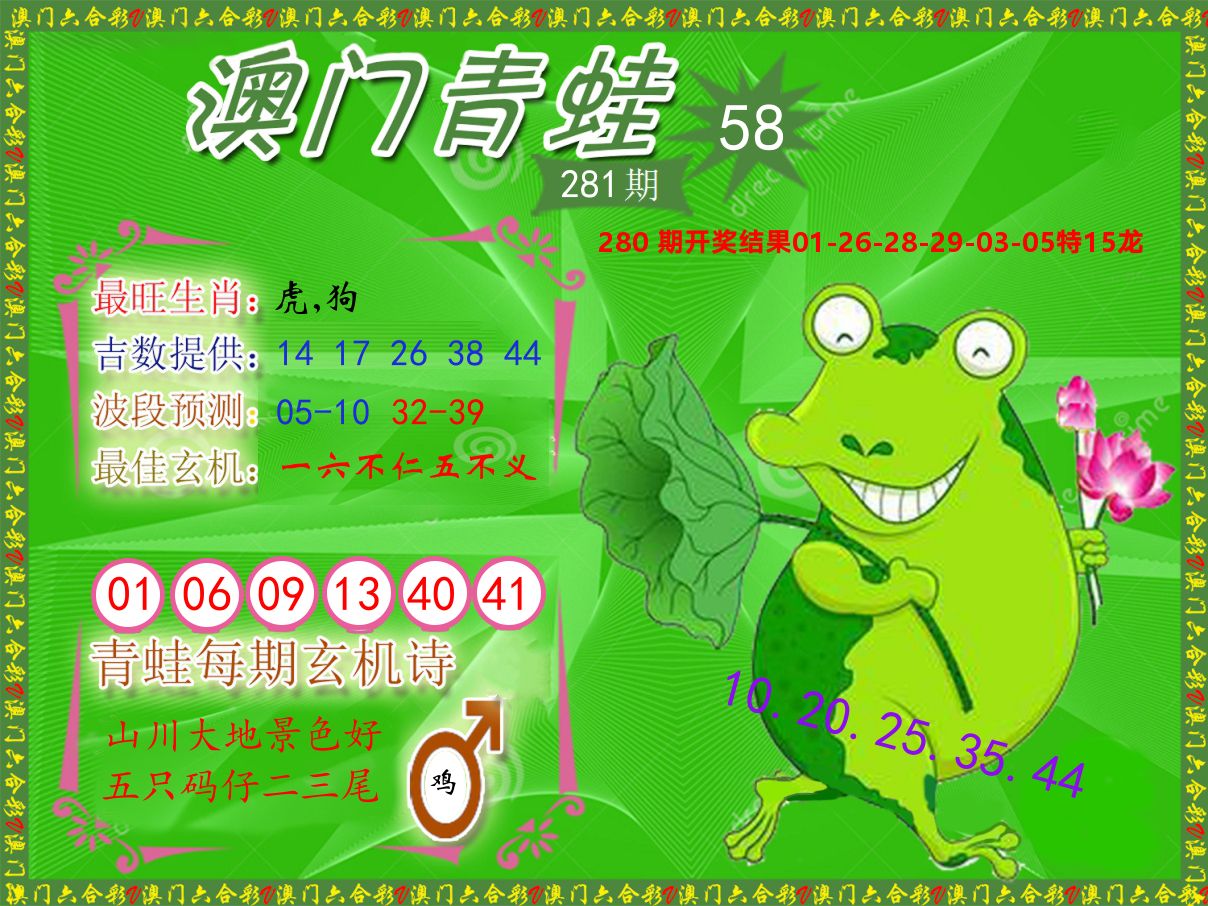 青蛙系列58 第281期
