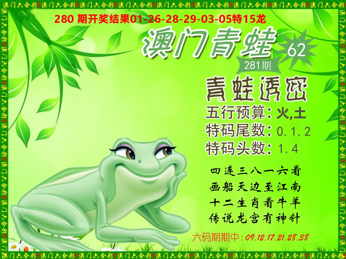 青蛙系列62 第281期