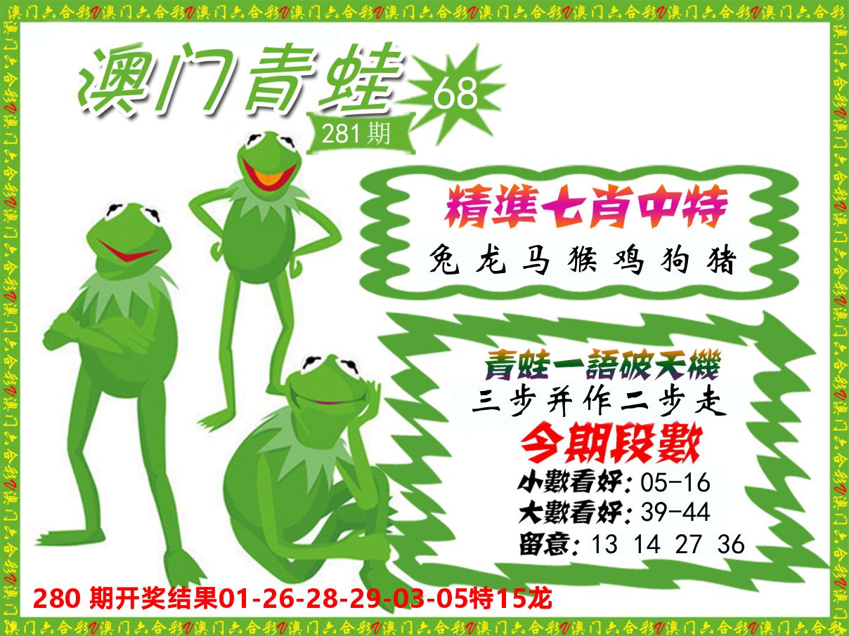 青蛙系列68 第281期
