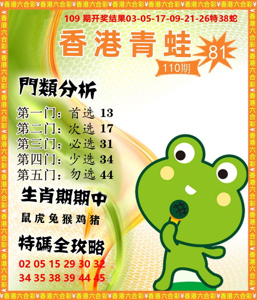 青蛙系列81 第109期
