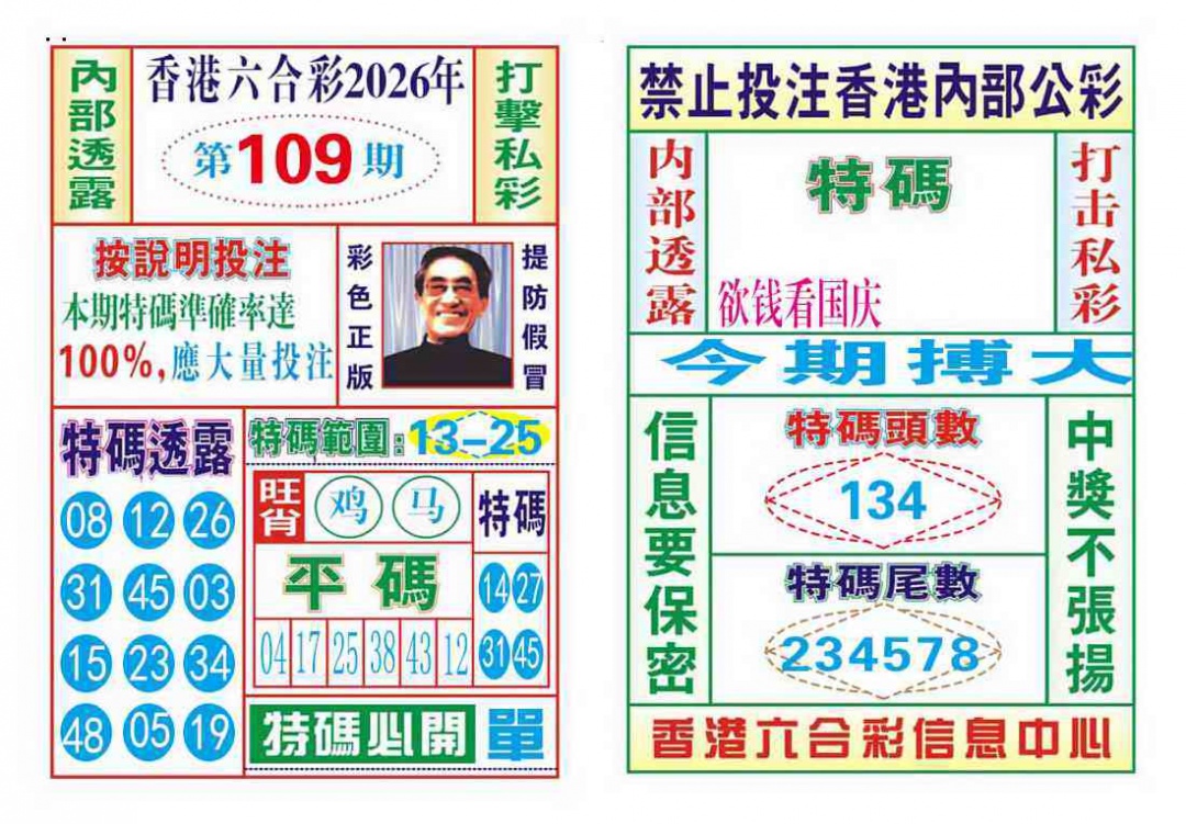 内部会员专用 第109期