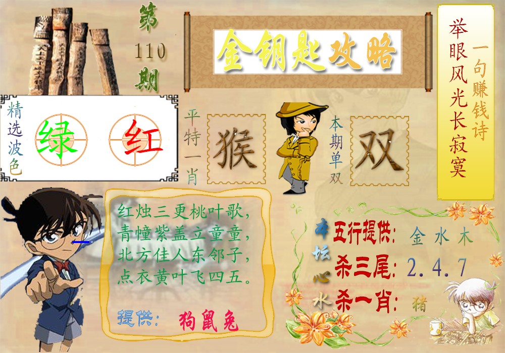 金钥匙攻略 第110期