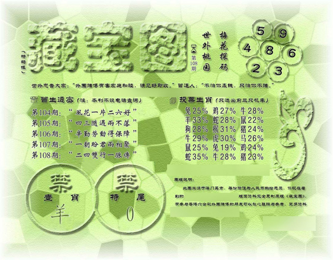 假老藏宝图 第108期