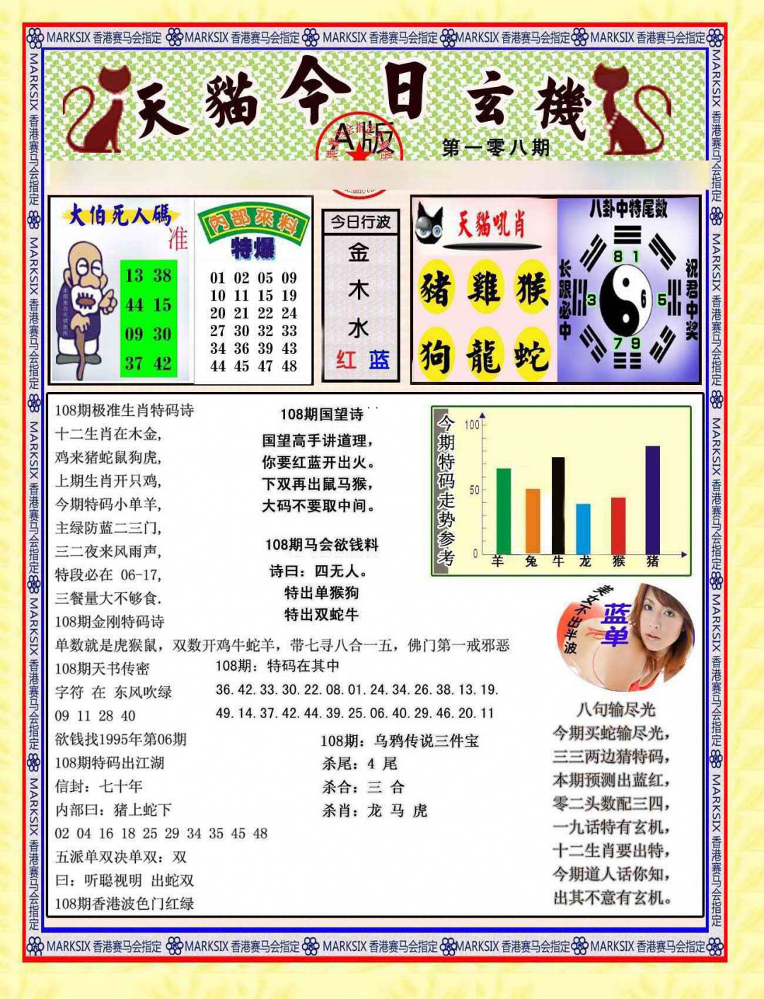 今日玄机图A 第108期