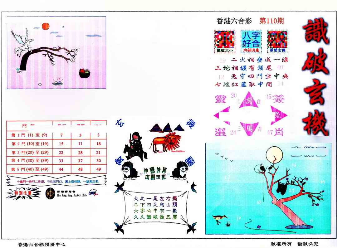 识破玄机(保证香港版) 第110期