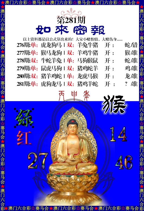如来秘报 第281期