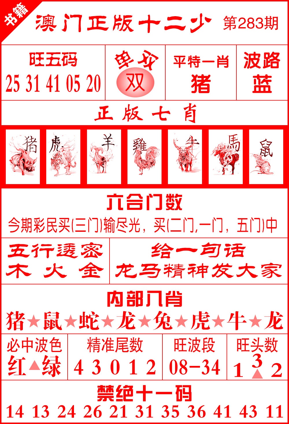 澳门十二少 第281期