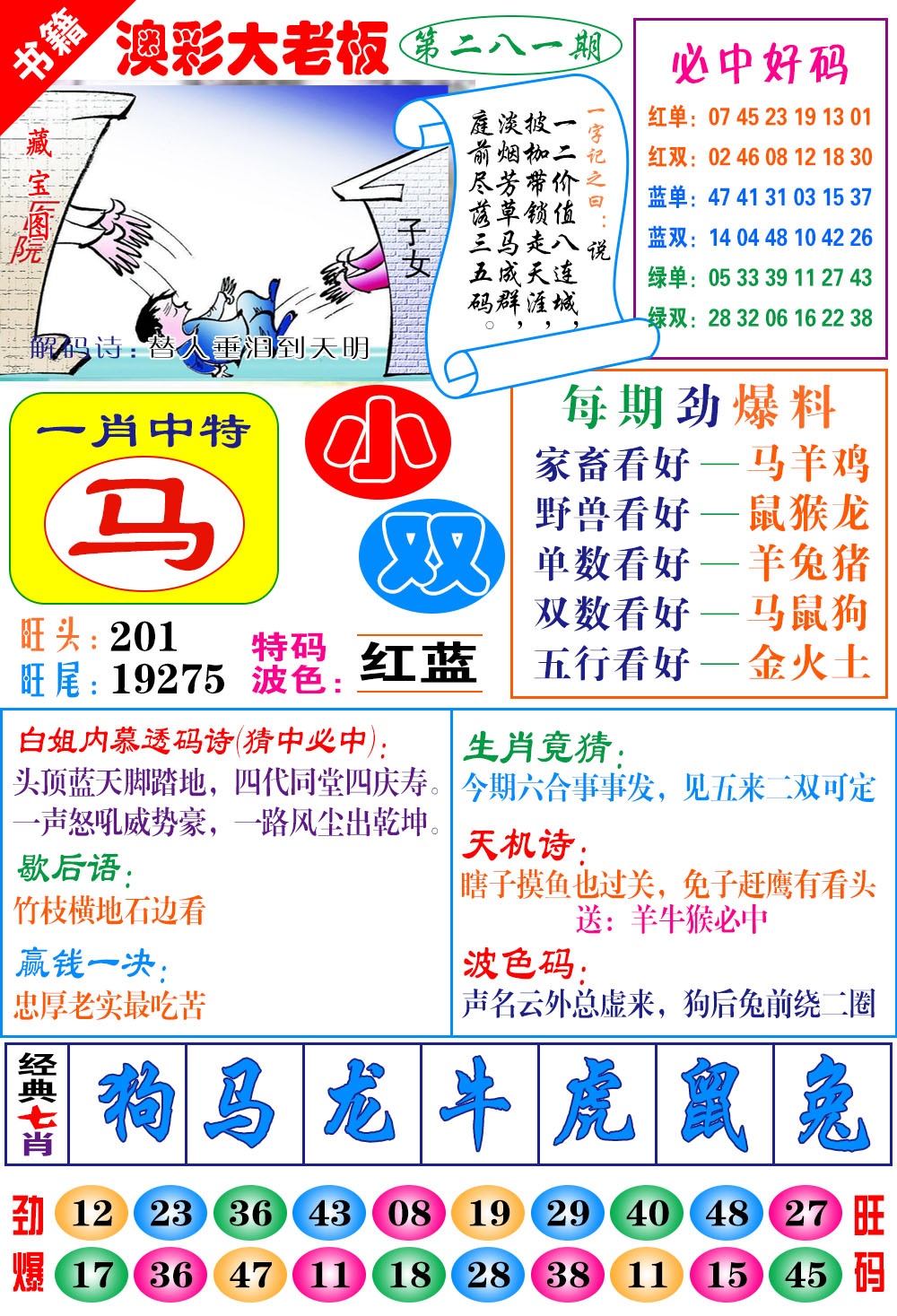 澳门大老板 第281期