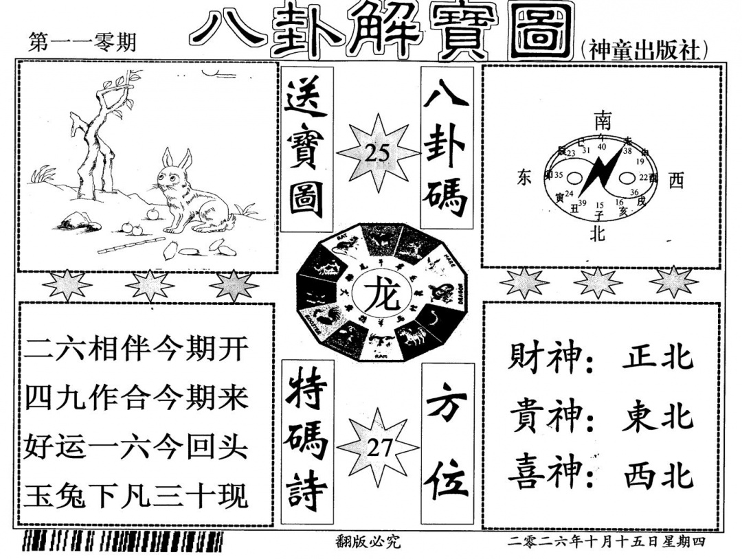 八卦图 第110期