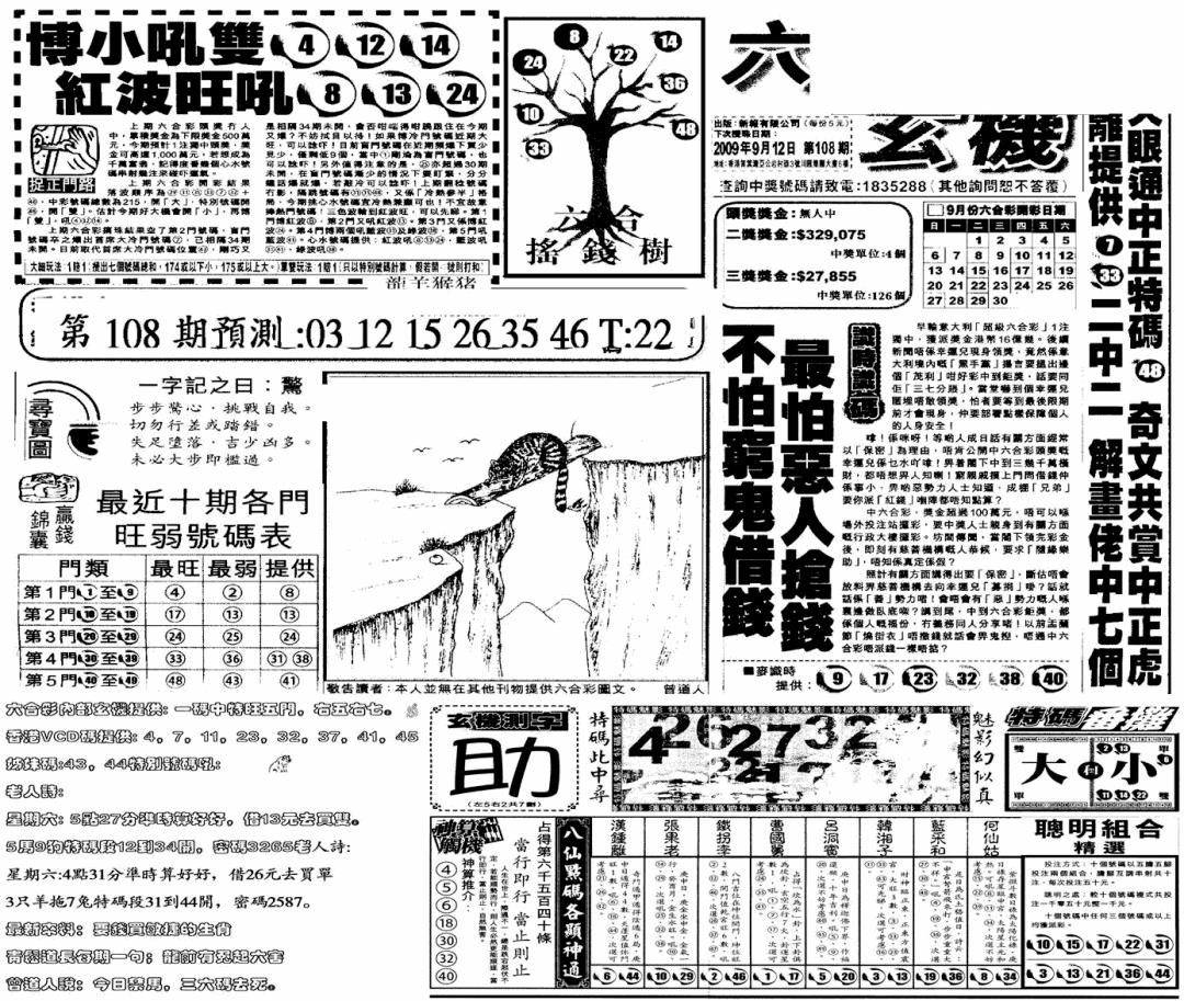 当日玄机(早) 第108期