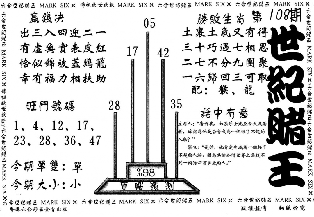 世纪赌王 第108期