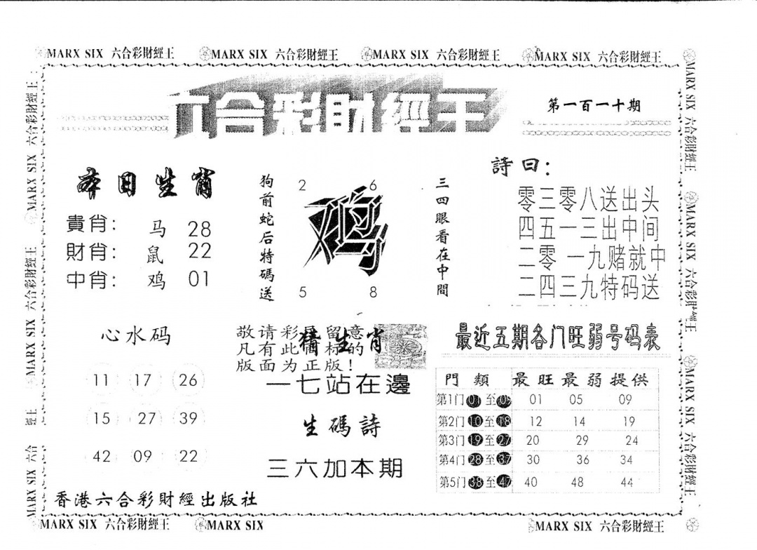 另版财经王一 第110期