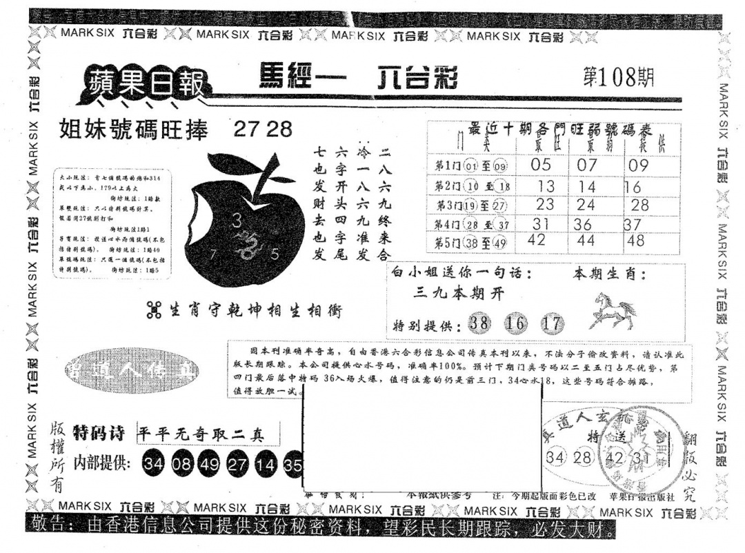 苹果日报B 第108期
