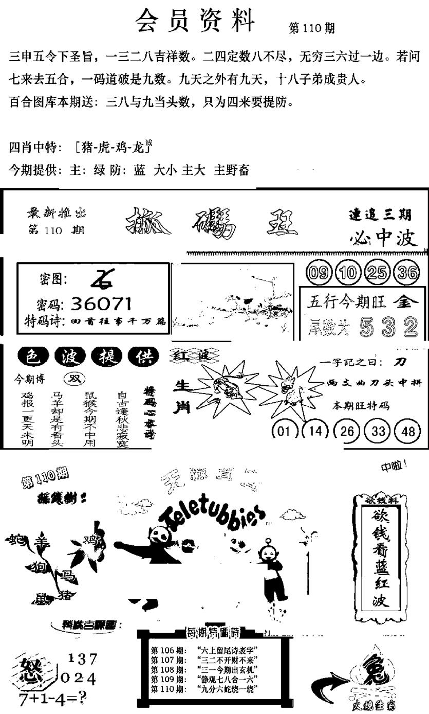 新版会员资料(新图) 第110期