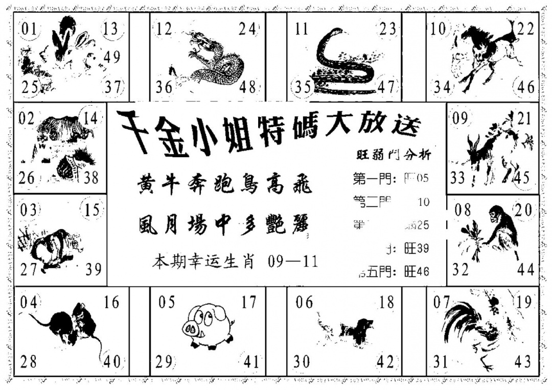 千金小姐B(新) 第110期
