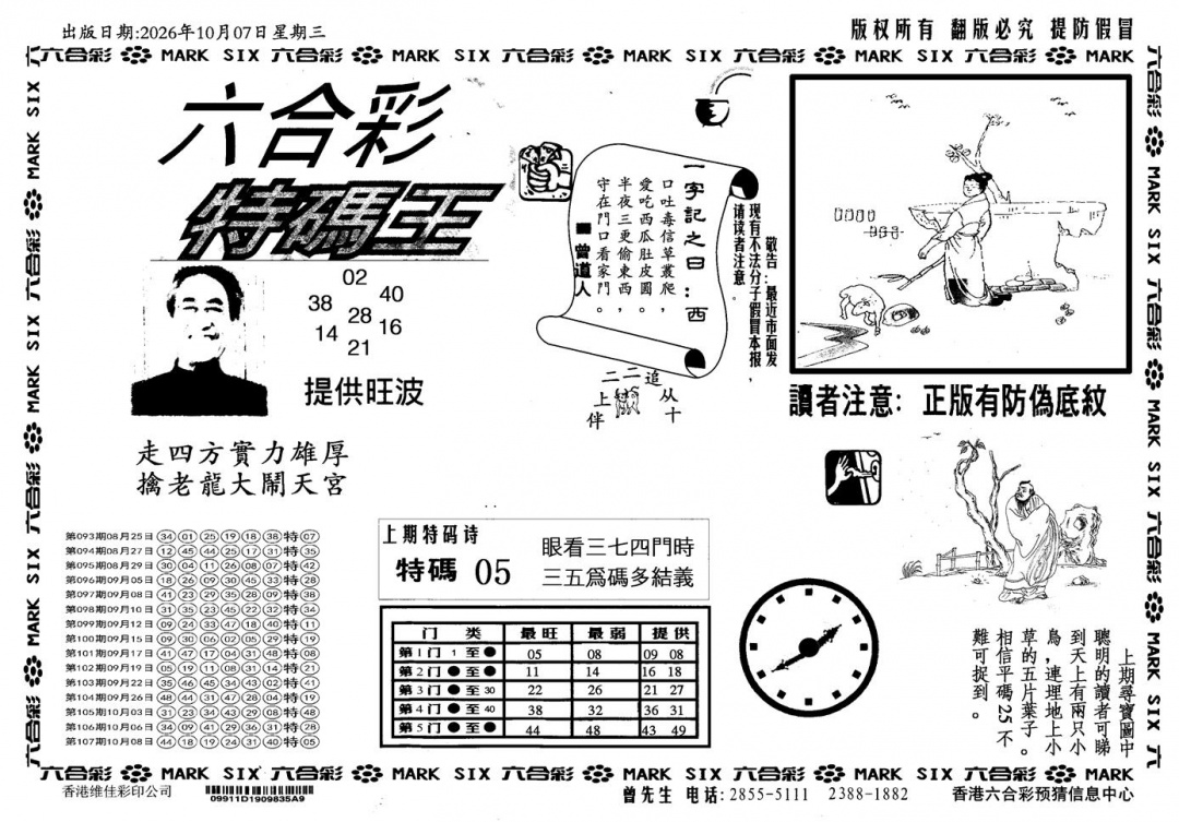 新特码王 第108期