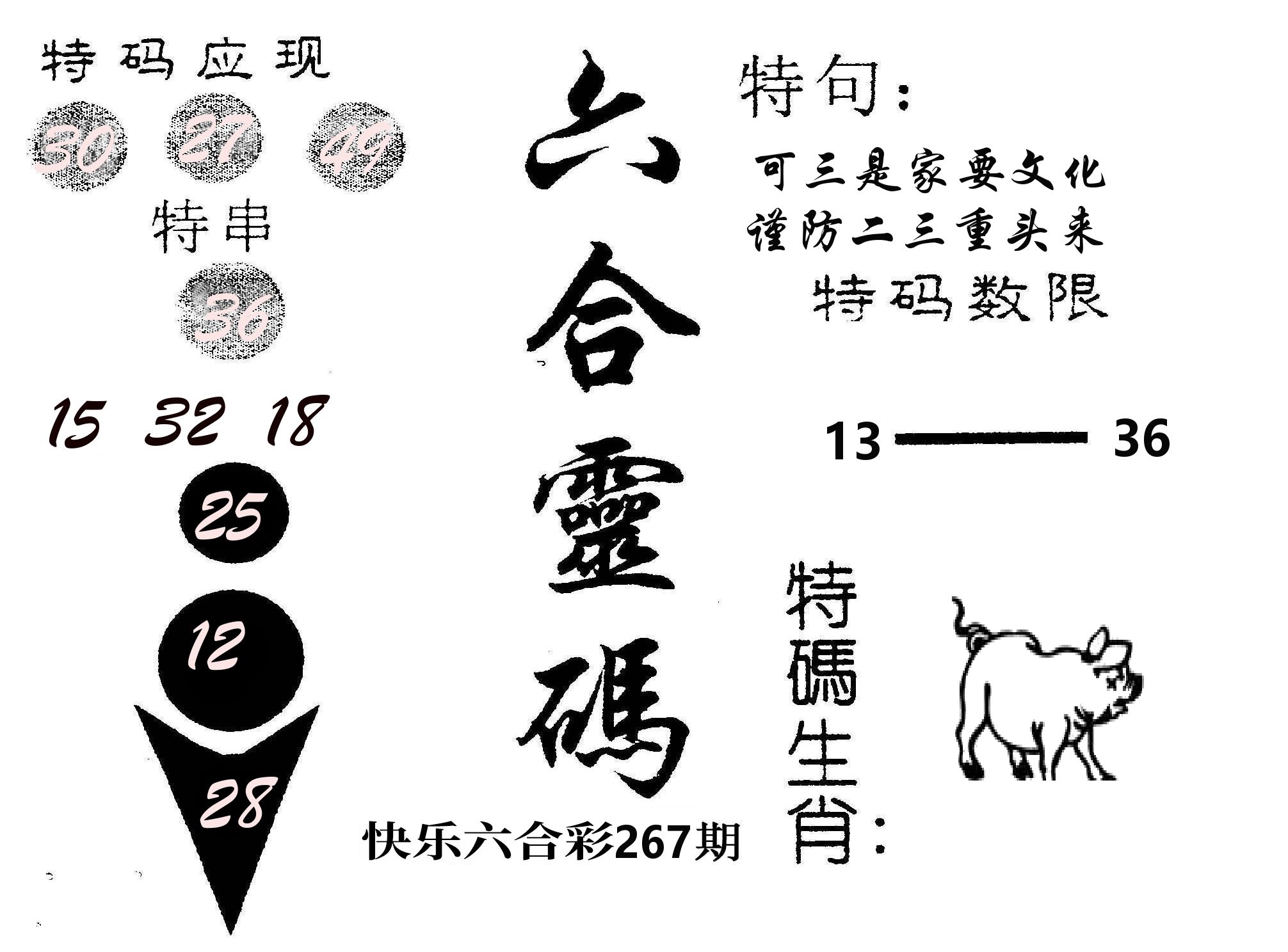 六合灵码 第267期