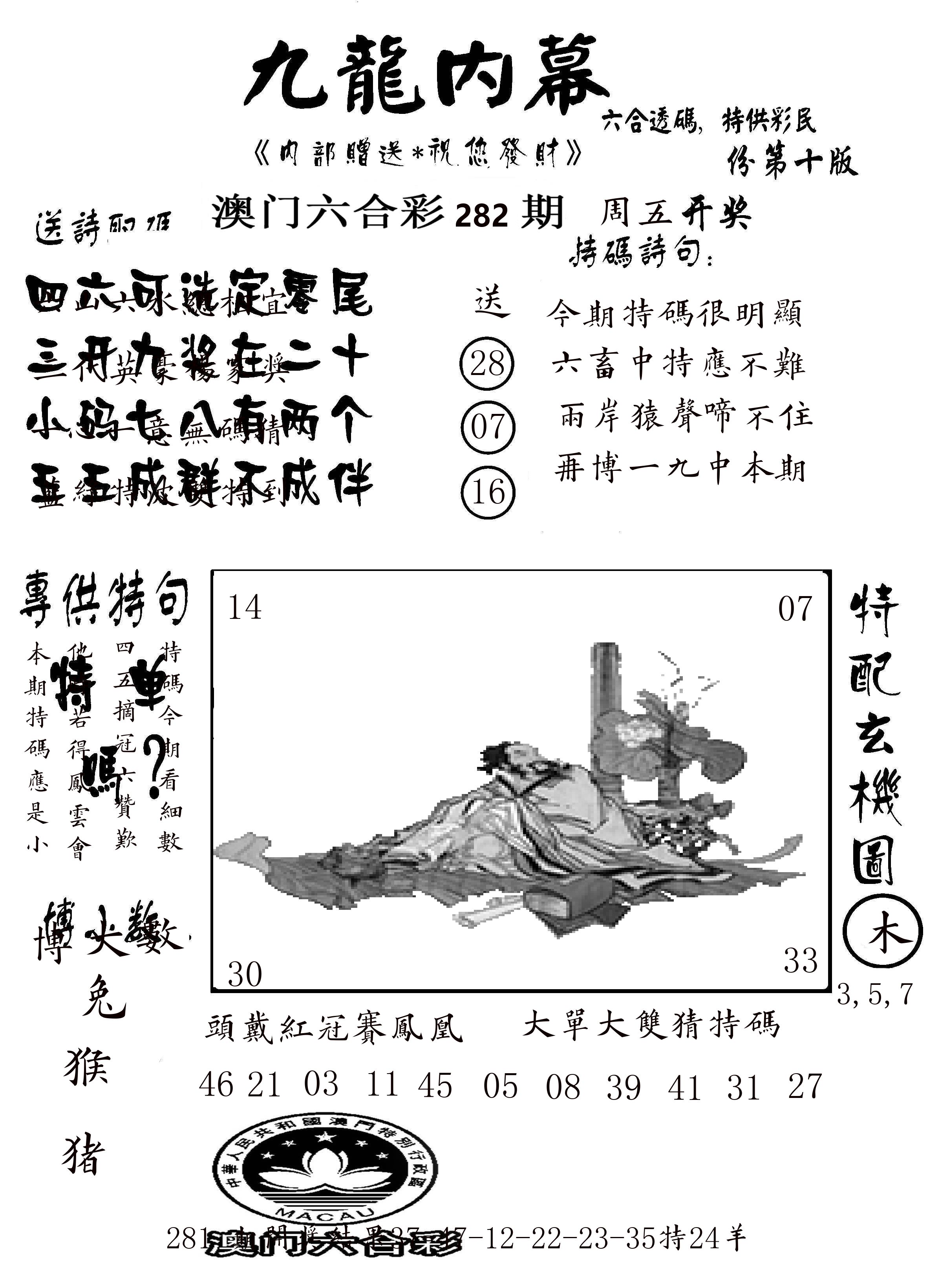 澳门传真2 第282期