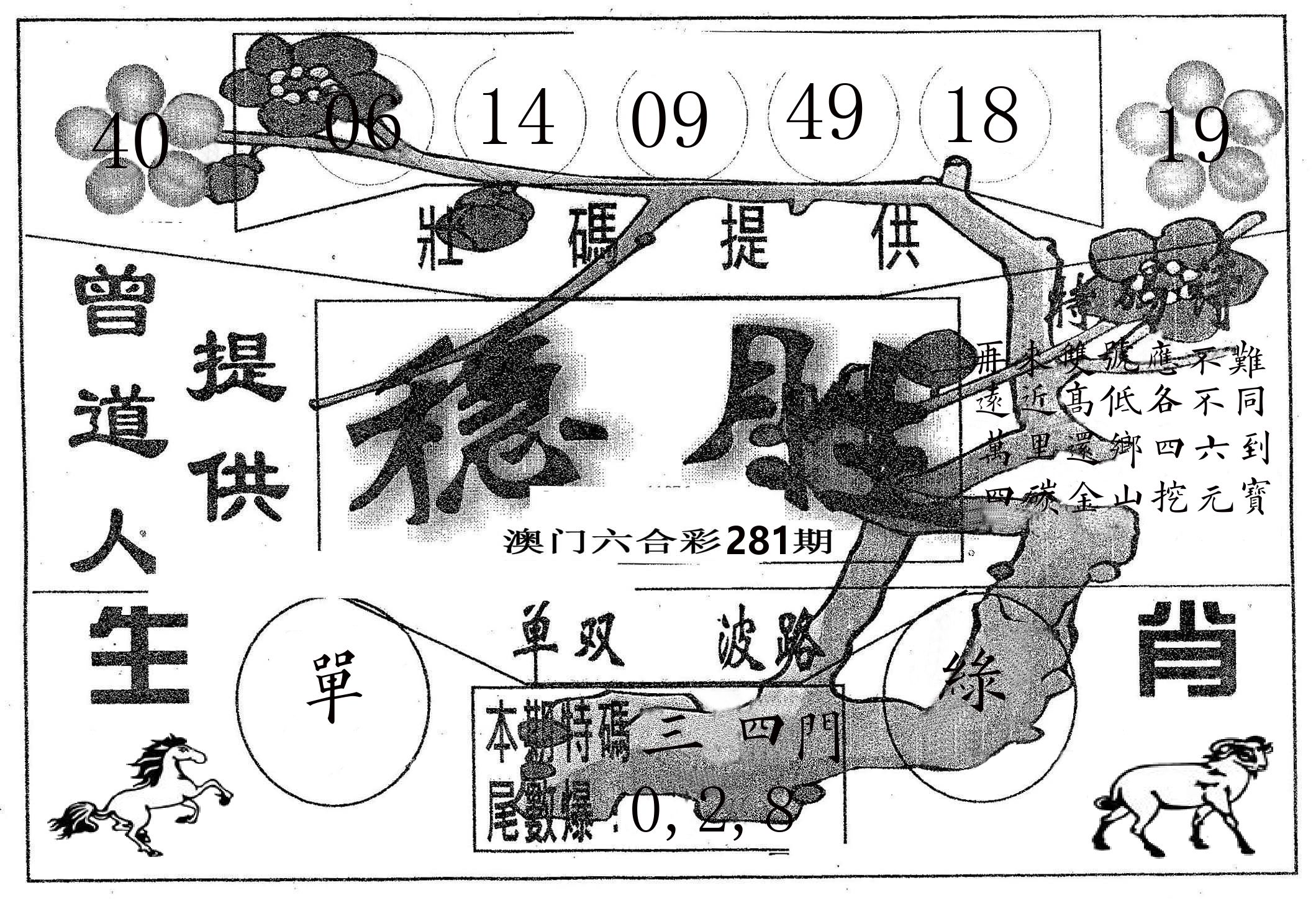 稳胜 第281期