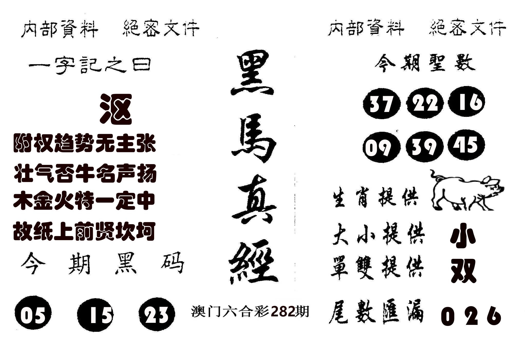 黑马真经 第282期