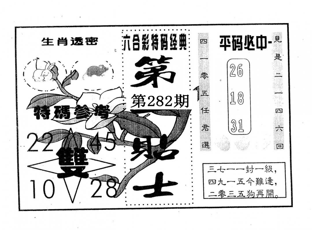 第一贴士 第281期