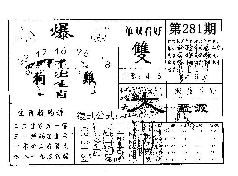 开天辟地 第281期